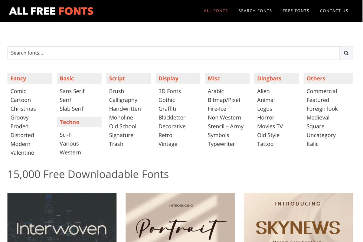 AllFreeFonts