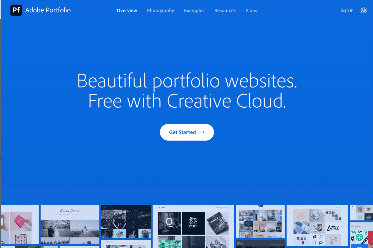 Adobe Portfolio